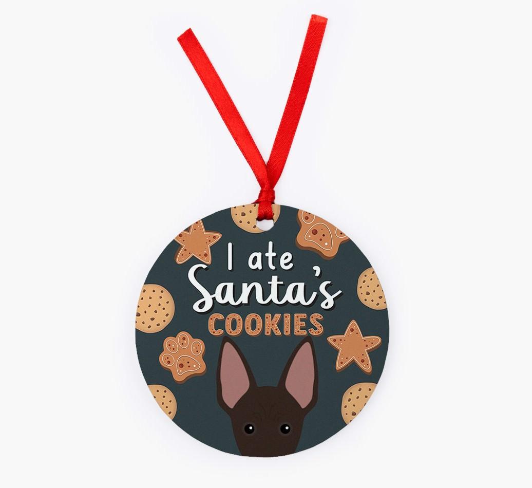 I Ate Santa's Cookies: Personalized {breedFullName} Christmas Decoration