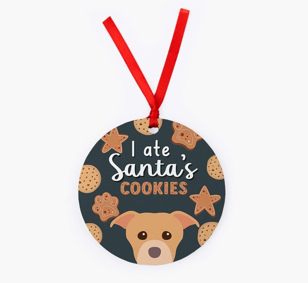 I Ate Santa's Cookies: Personalized {breedFullName} Christmas Decoration