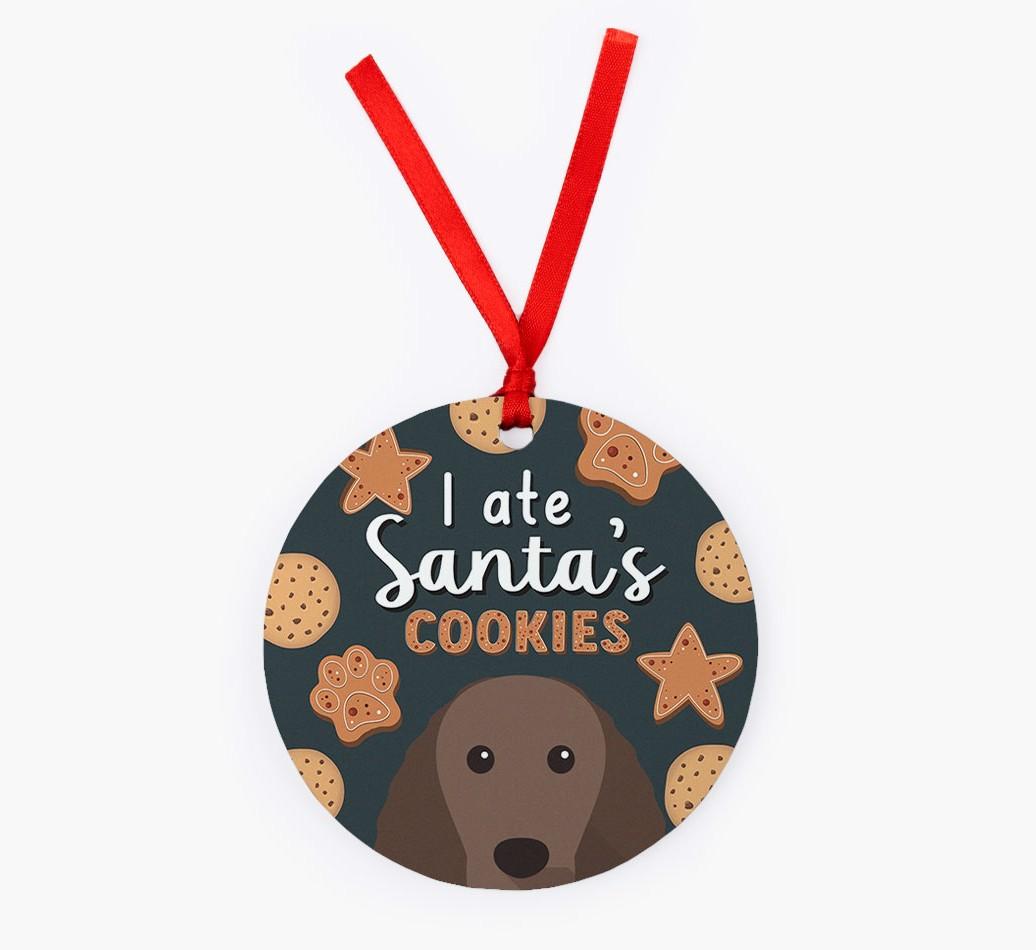 I Ate Santa's Cookies: Personalized {breedFullName} Christmas Decoration