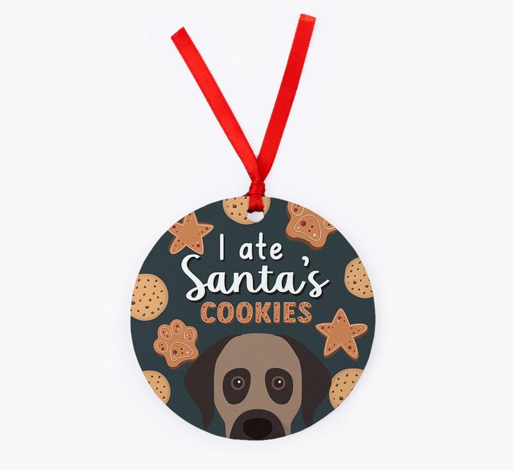 I Ate Santa's Cookies: Personalized {breedFullName} Christmas Decoration