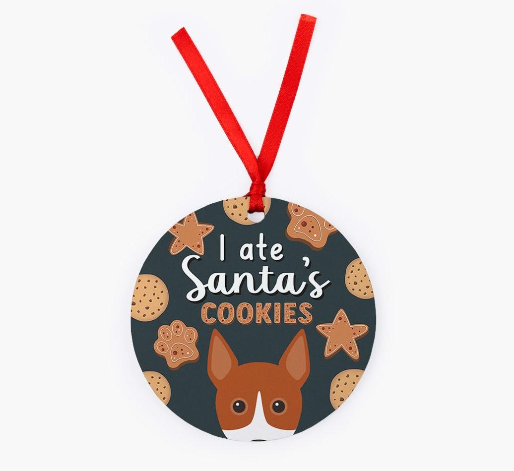 I Ate Santa's Cookies: Personalized {breedFullName} Christmas Decoration