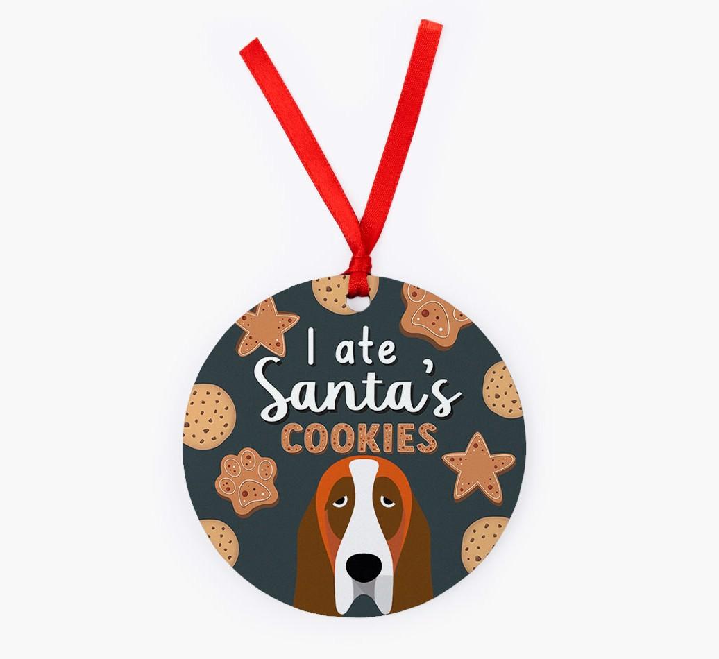 I Ate Santa's Cookies: Personalized {breedFullName} Christmas Decoration