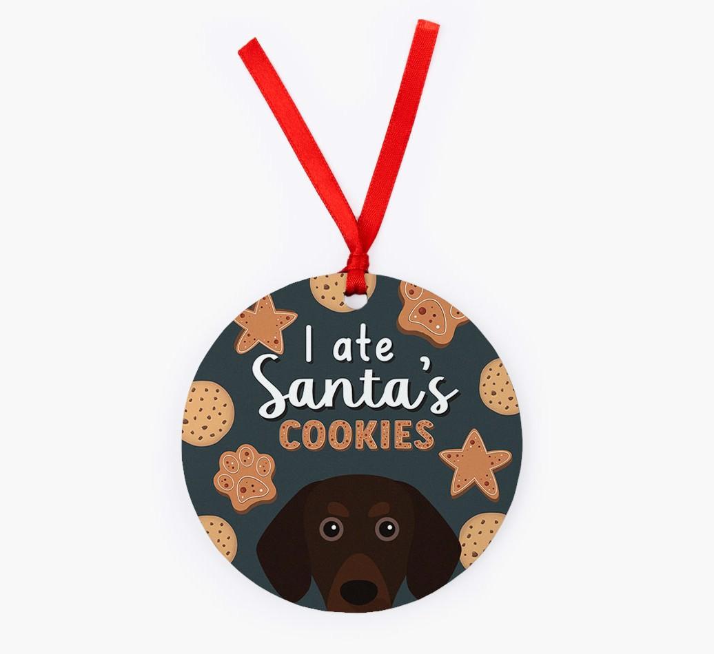 I Ate Santa's Cookies: Personalized {breedFullName} Christmas Decoration