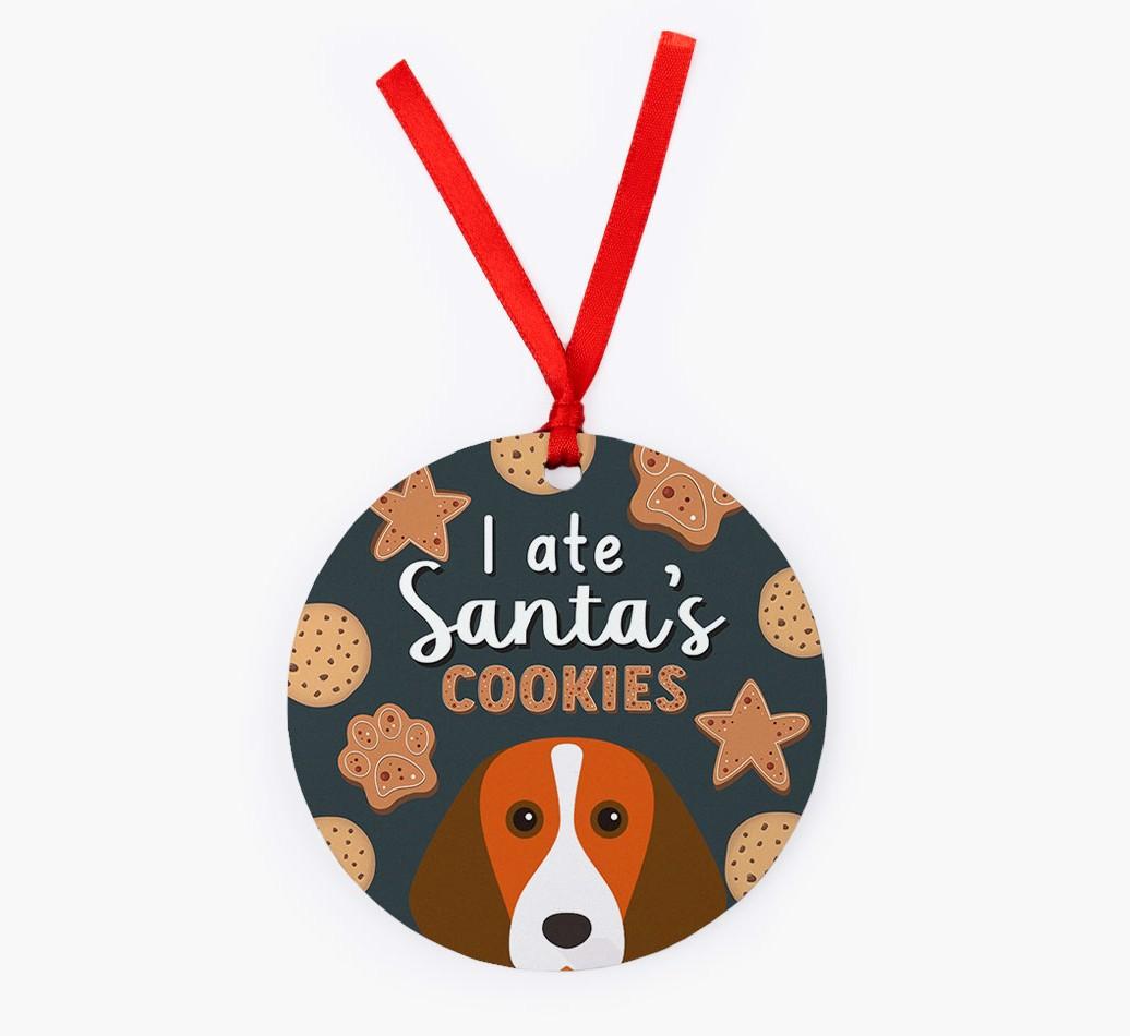 I Ate Santa's Cookies: Personalized {breedFullName} Christmas Decoration