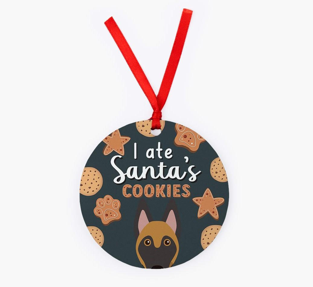 I Ate Santa's Cookies: Personalized {breedFullName} Christmas Decoration