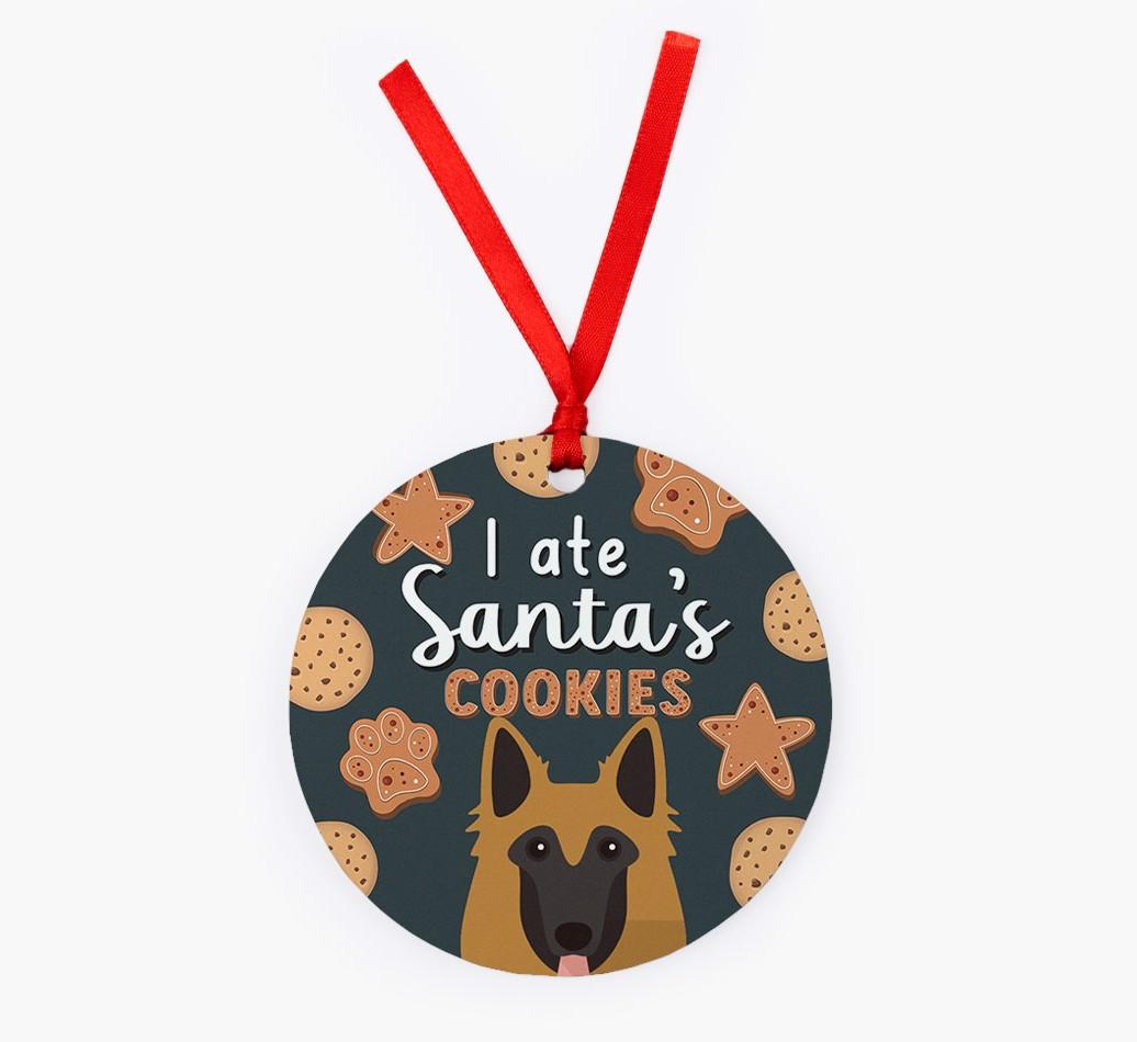 I Ate Santa's Cookies: Personalized {breedFullName} Christmas Decoration