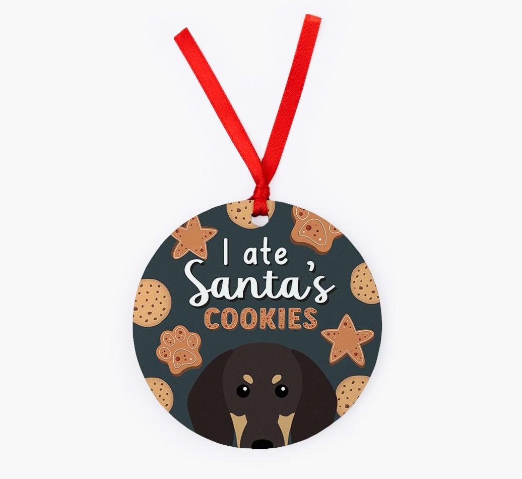 I Ate Santa's Cookies: Personalized {breedFullName} Christmas Decoration