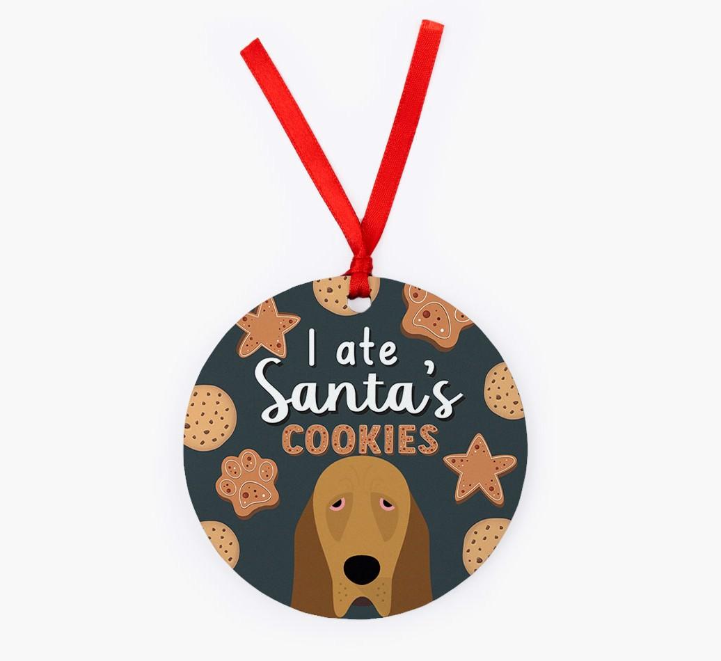 I Ate Santa's Cookies: Personalized {breedFullName} Christmas Decoration