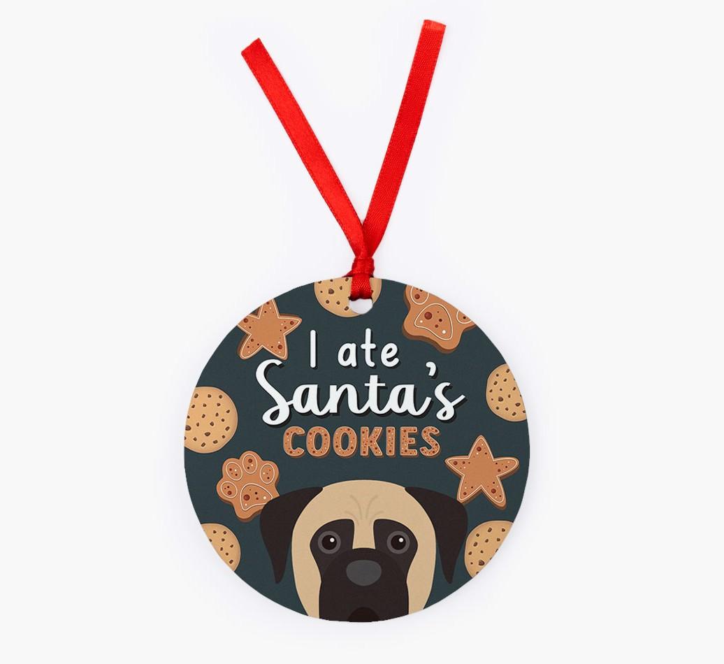 I Ate Santa's Cookies: Personalized {breedFullName} Christmas Decoration