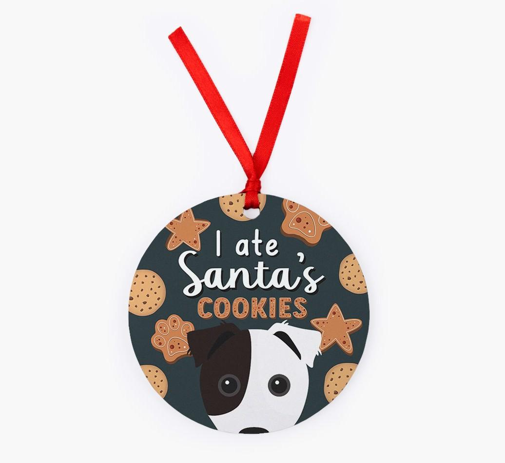 I Ate Santa's Cookies: Personalized {breedFullName} Christmas Decoration