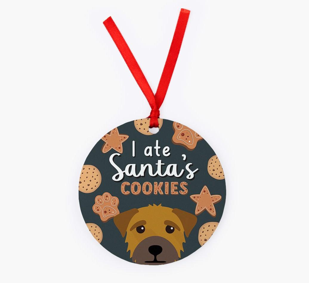 I Ate Santa's Cookies: Personalized {breedFullName} Christmas Decoration