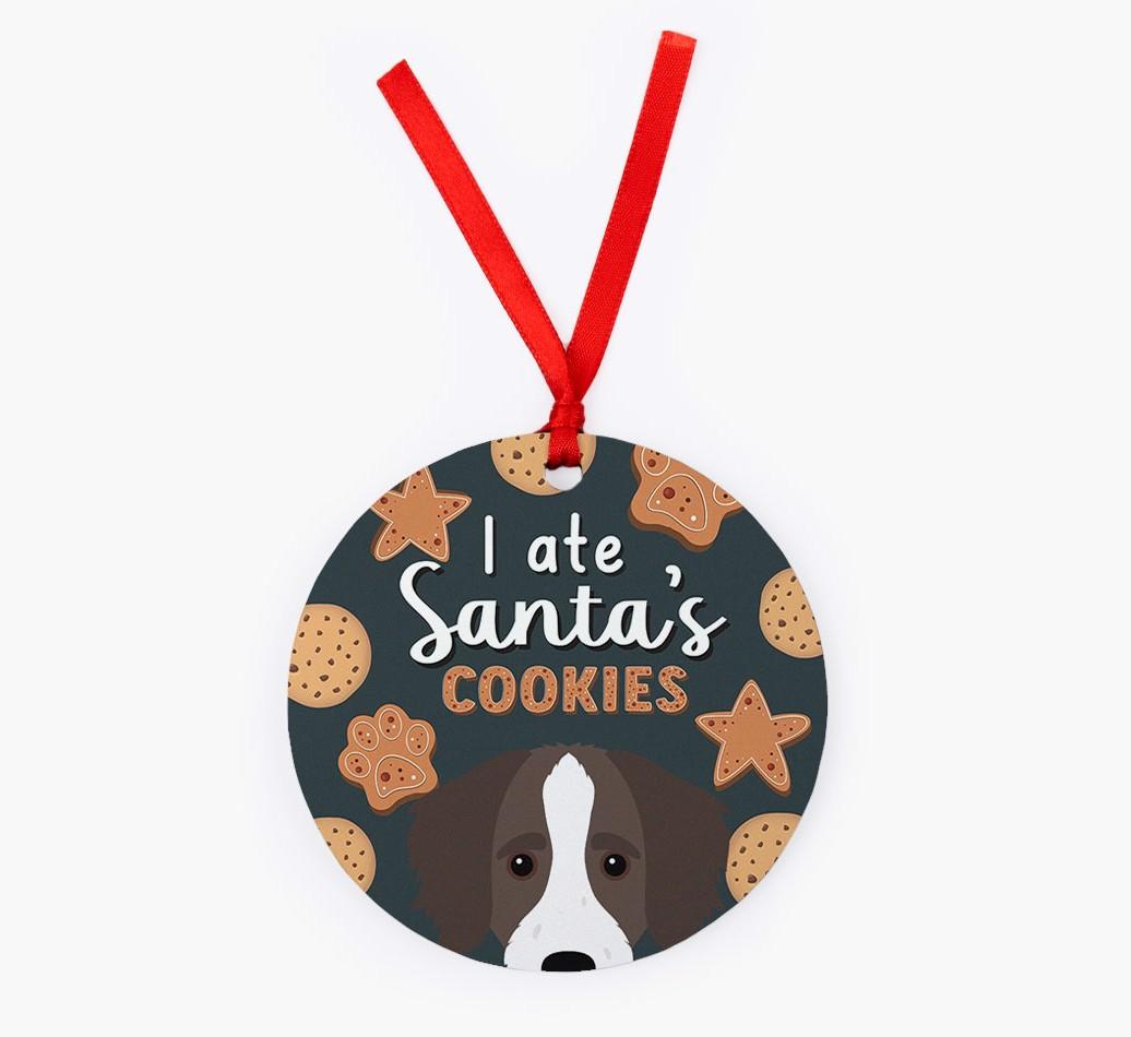 I Ate Santa's Cookies: Personalized {breedFullName} Christmas Decoration
