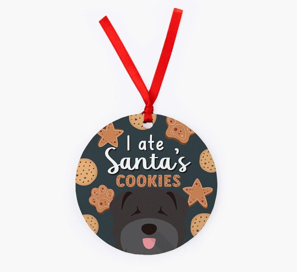 I Ate Santa's Cookies: Personalized {breedFullName} Christmas Decoration