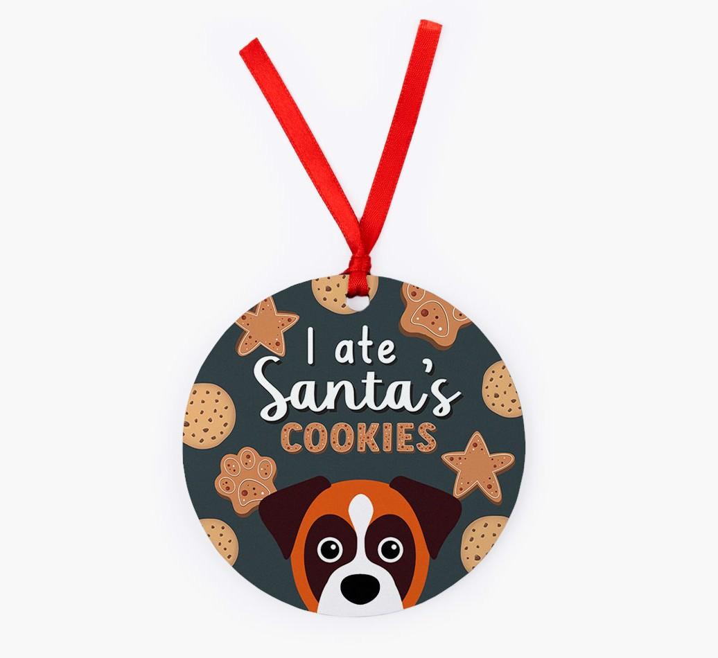 I Ate Santa's Cookies: Personalized {breedFullName} Christmas Decoration