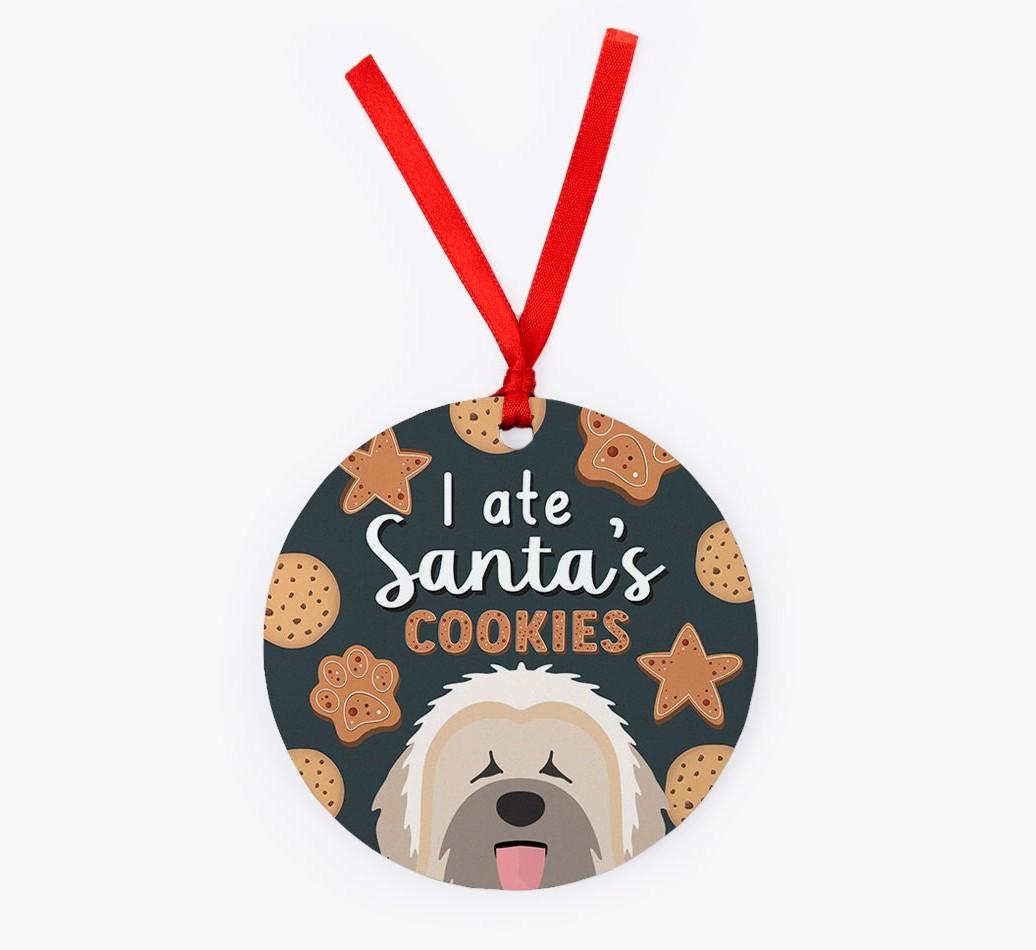 I Ate Santa's Cookies: Personalized {breedFullName} Christmas Decoration