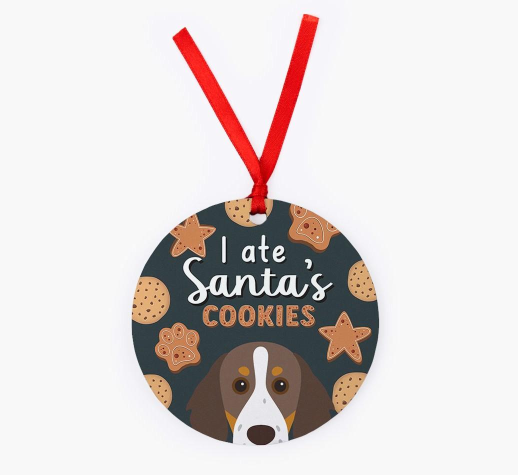 I Ate Santa's Cookies: Personalized {breedFullName} Christmas Decoration