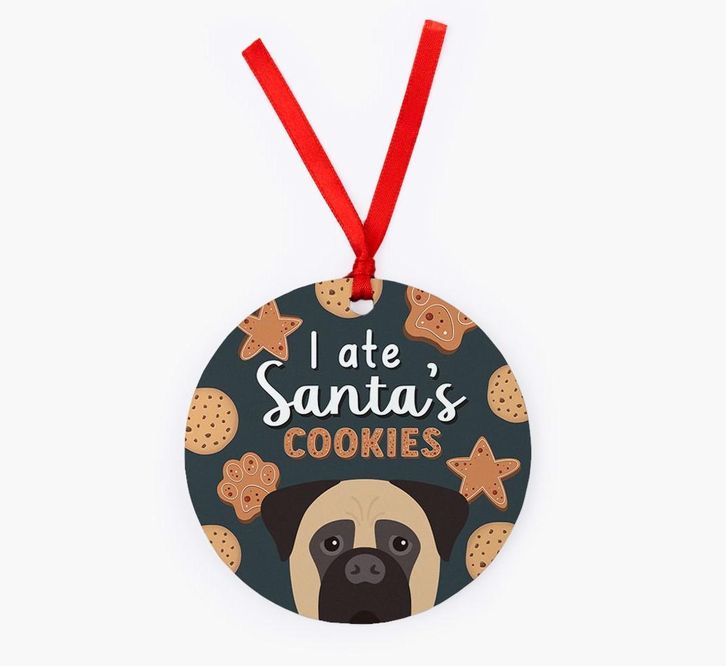 I Ate Santa's Cookies: Personalized {breedFullName} Christmas Decoration