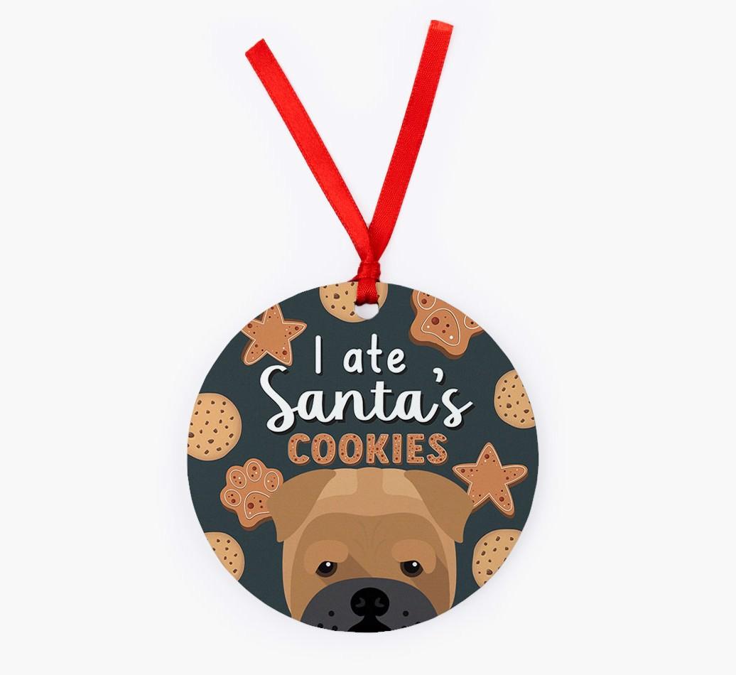 I Ate Santa's Cookies: Personalized {breedFullName} Christmas Decoration