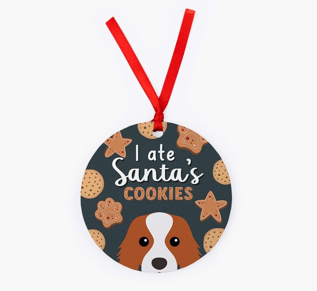 I Ate Santa's Cookies: Personalized {breedFullName} Christmas Decoration