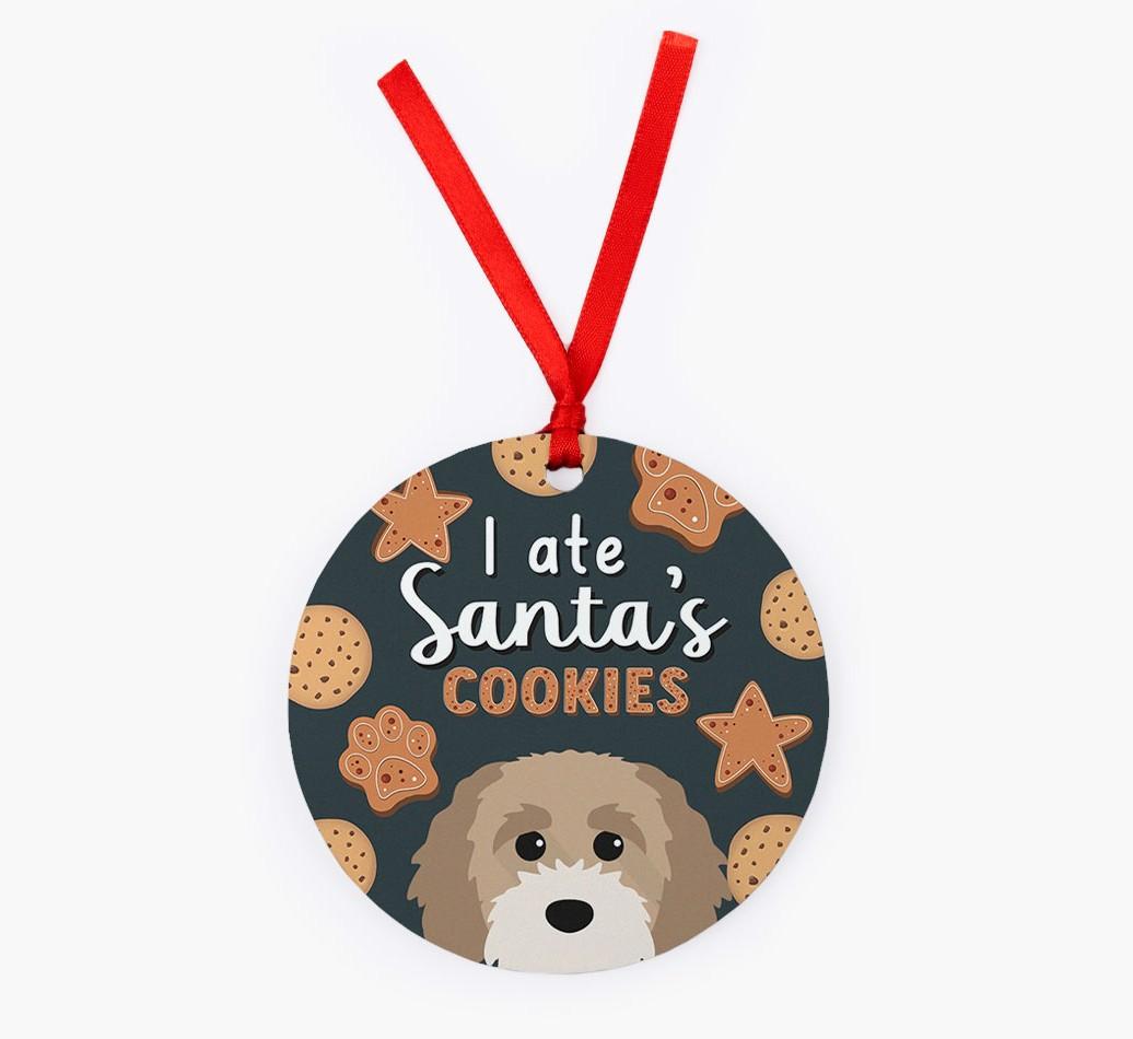 I Ate Santa's Cookies: Personalized {breedFullName} Christmas Decoration