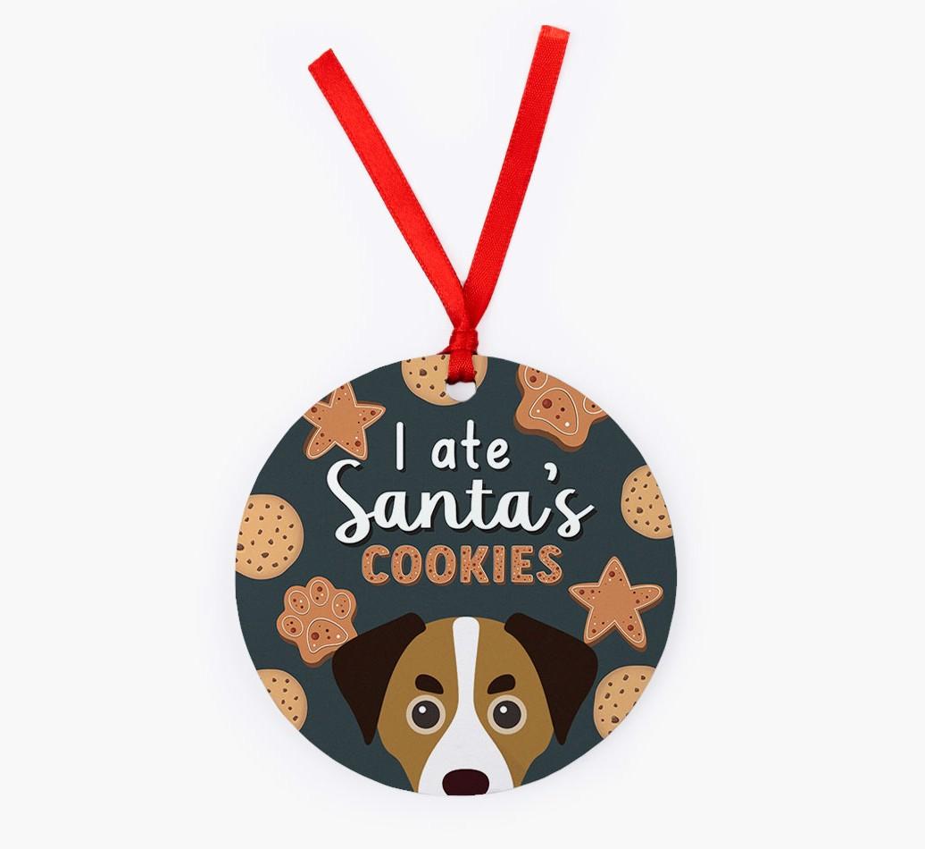 I Ate Santa's Cookies: Personalized {breedFullName} Christmas Decoration
