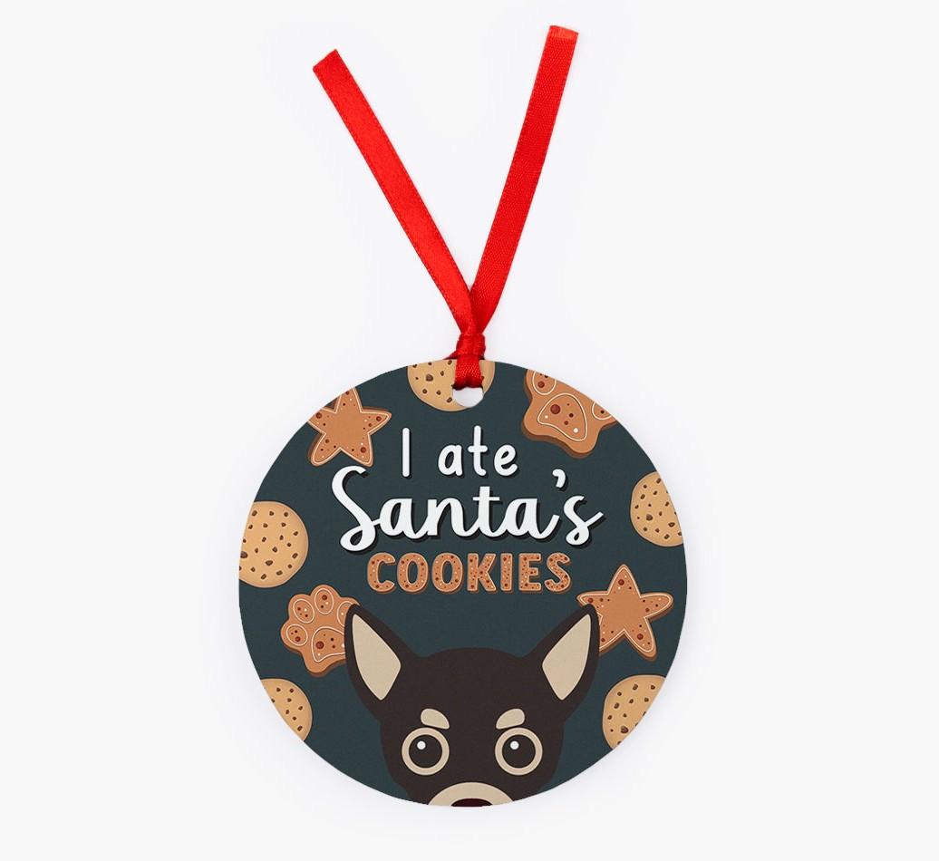 I Ate Santa's Cookies: Personalized {breedFullName} Christmas Decoration