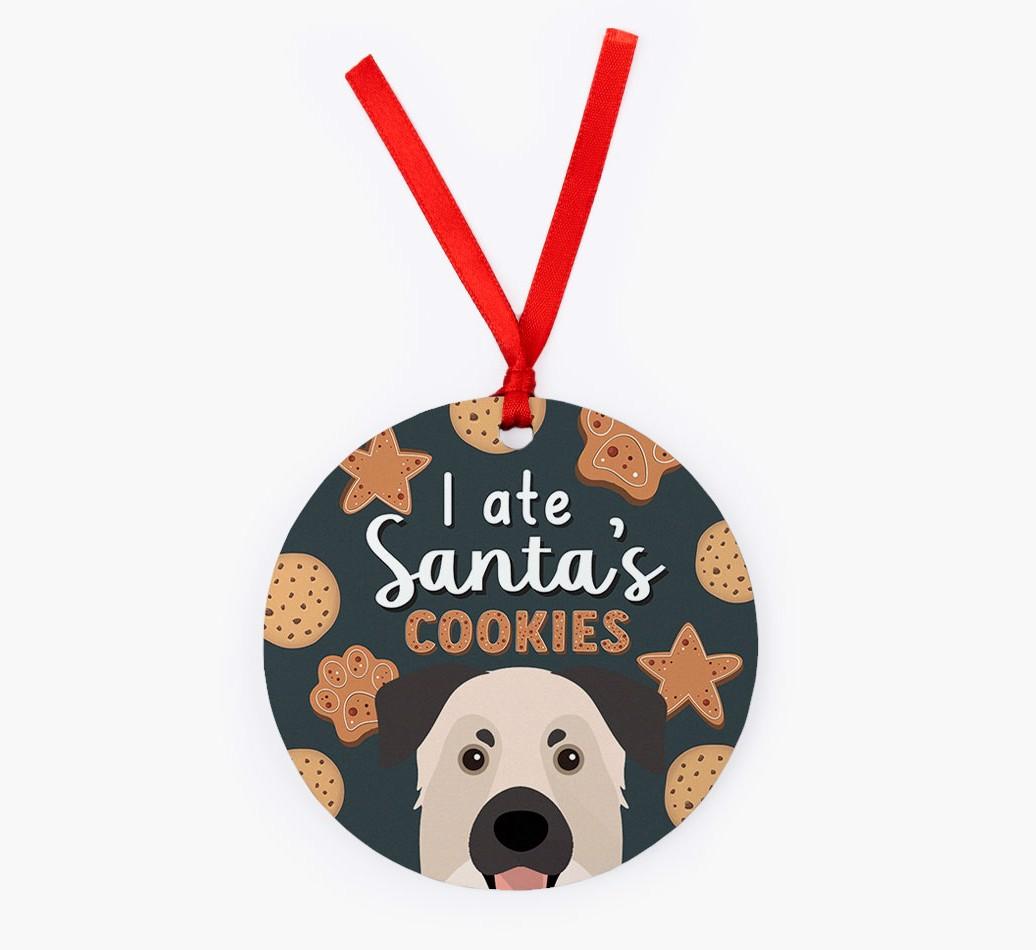 I Ate Santa's Cookies: Personalized {breedFullName} Christmas Decoration