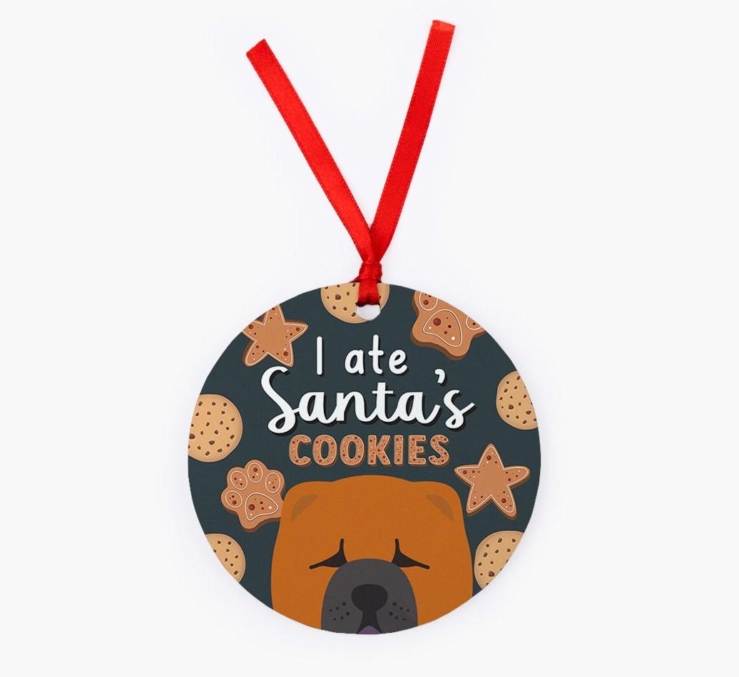I Ate Santa's Cookies: Personalized {breedFullName} Christmas Decoration