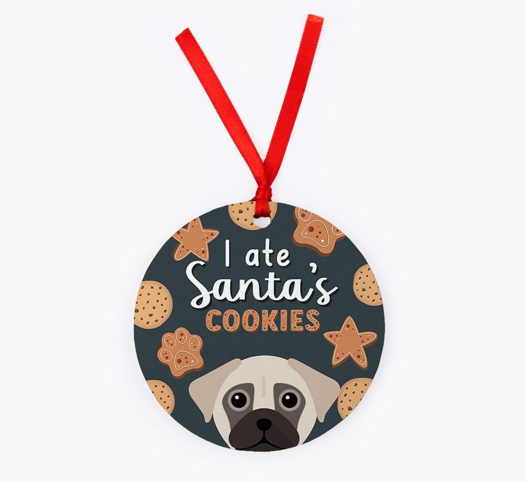 I Ate Santa's Cookies: Personalized {breedFullName} Christmas Decoration