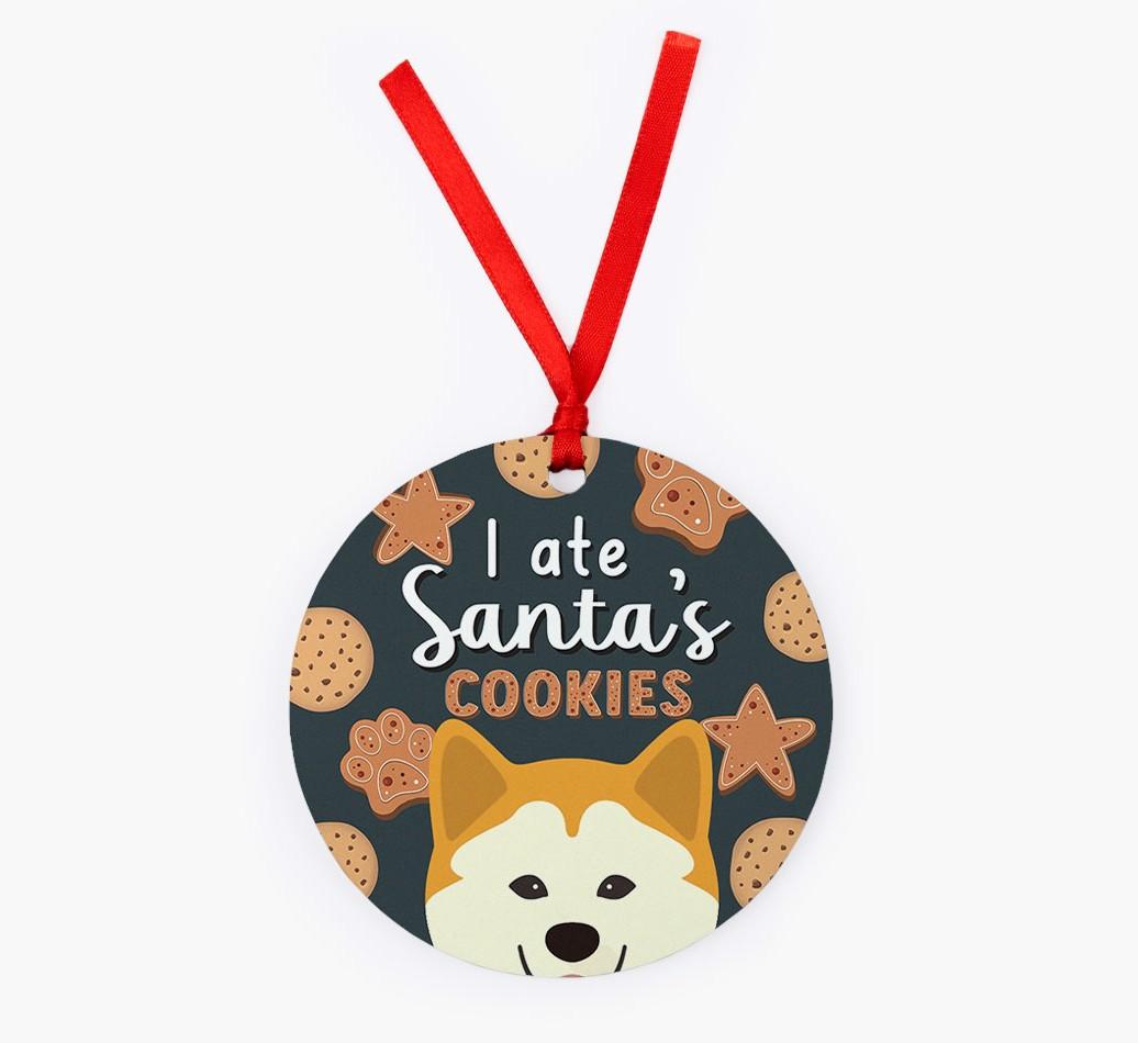 I Ate Santa's Cookies: Personalized {breedFullName} Christmas Decoration