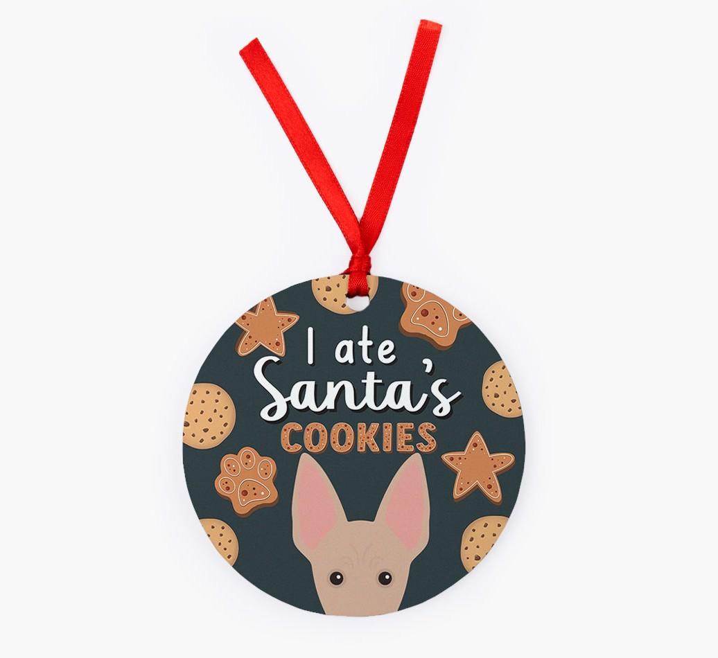 I Ate Santa's Cookies: Personalized {breedFullName} Christmas Decoration