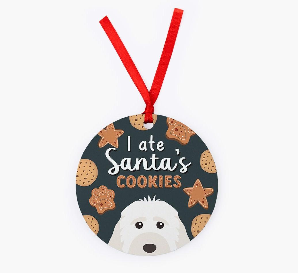 I Ate Santa's Cookies: Personalized {breedFullName} Christmas Decoration