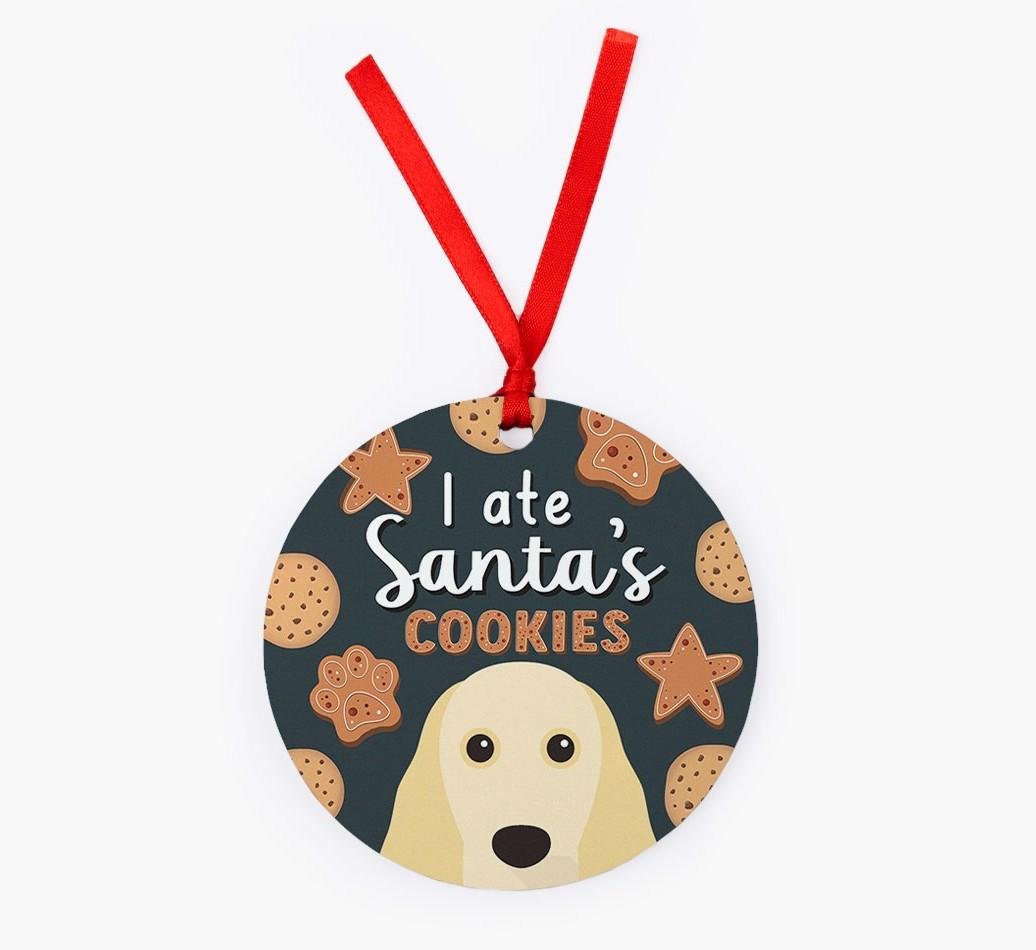 I Ate Santa's Cookies: Personalized {breedFullName} Christmas Decoration