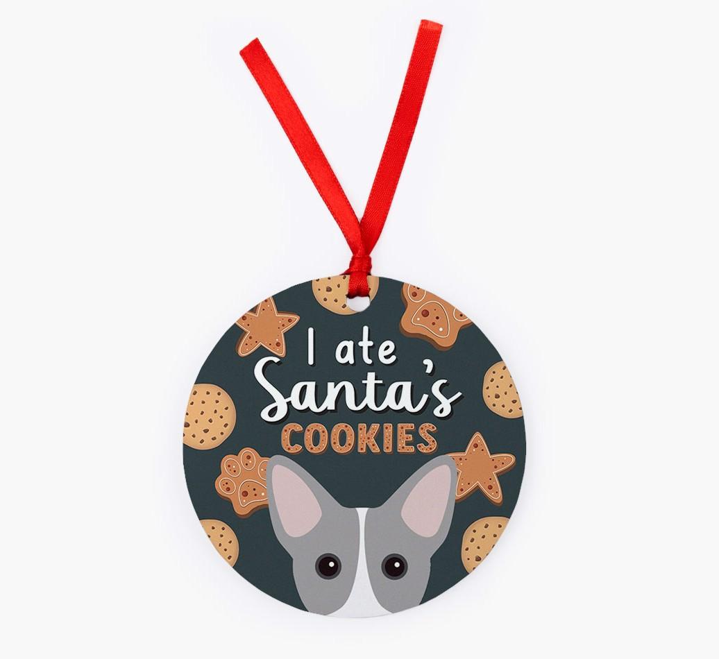 I Ate Santa's Cookies: Personalized {breedFullName} Christmas Decoration