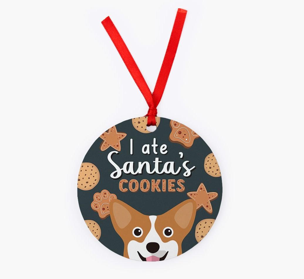 I Ate Santa's Cookies: Personalized {breedFullName} Christmas Decoration