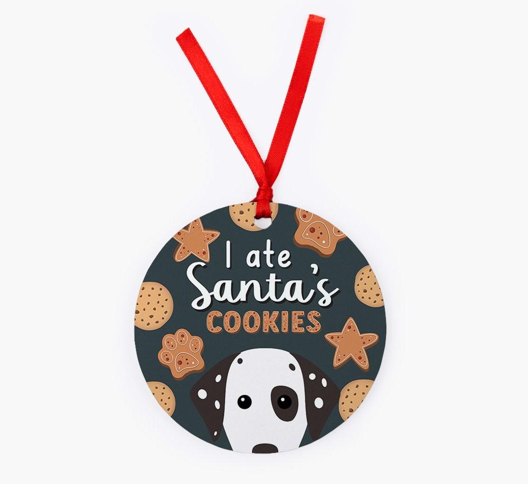 I Ate Santa's Cookies: Personalized {breedFullName} Christmas Decoration