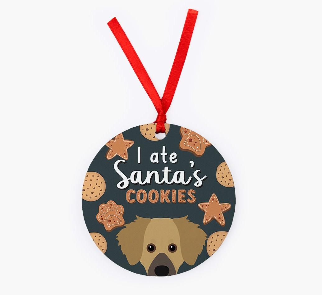 I Ate Santa's Cookies: Personalized {breedFullName} Christmas Decoration