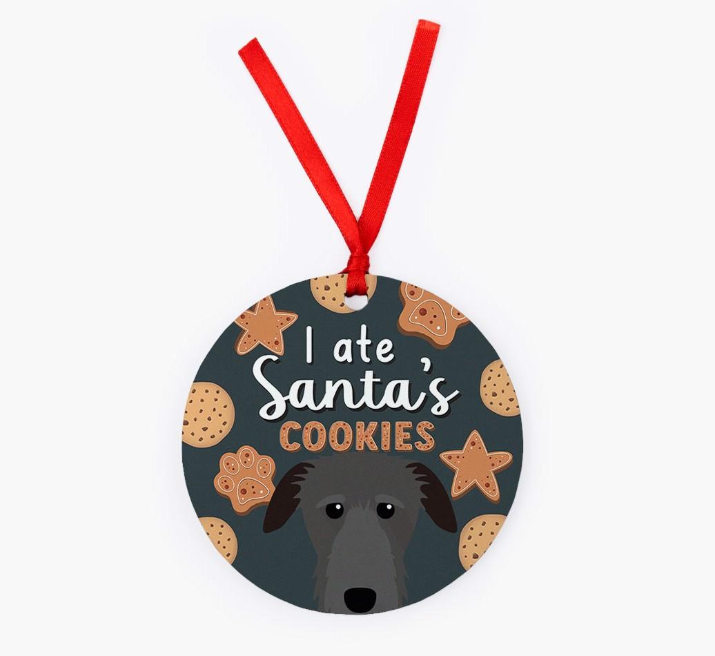 I Ate Santa's Cookies: Personalized {breedFullName} Christmas Decoration