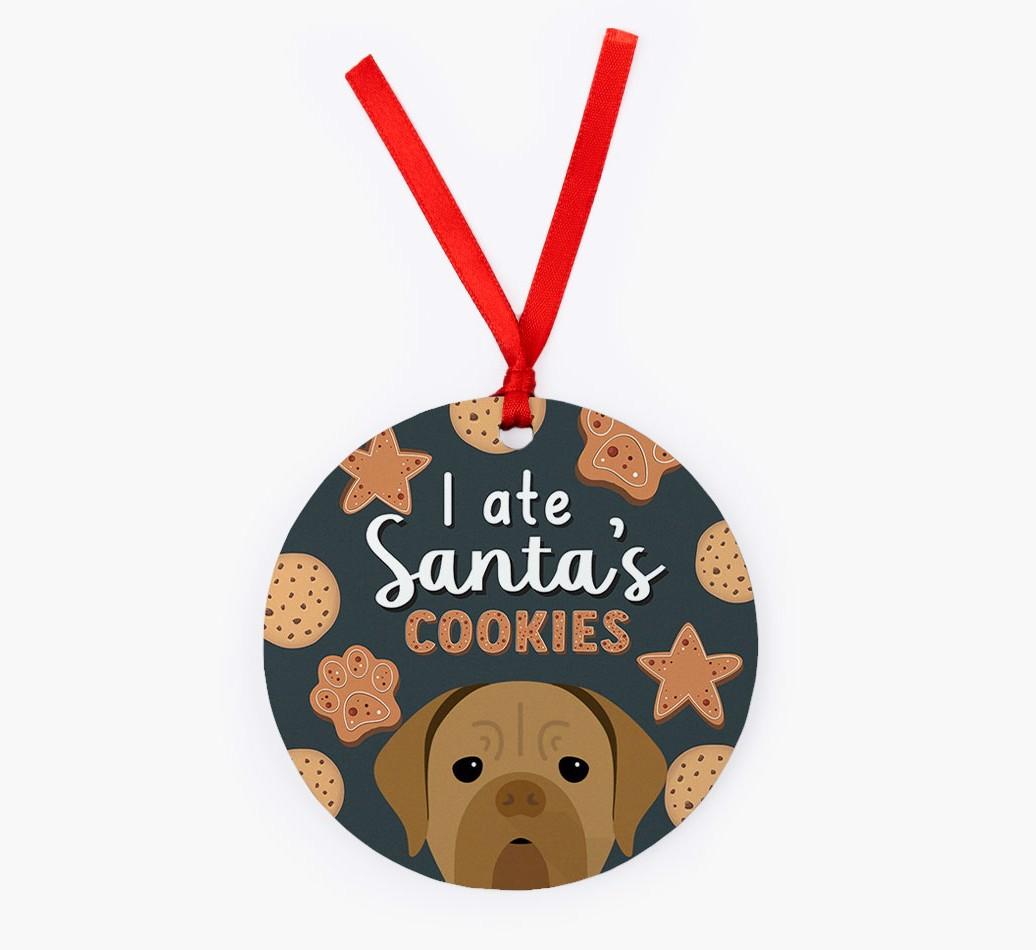 I Ate Santa's Cookies: Personalized {breedFullName} Christmas Decoration