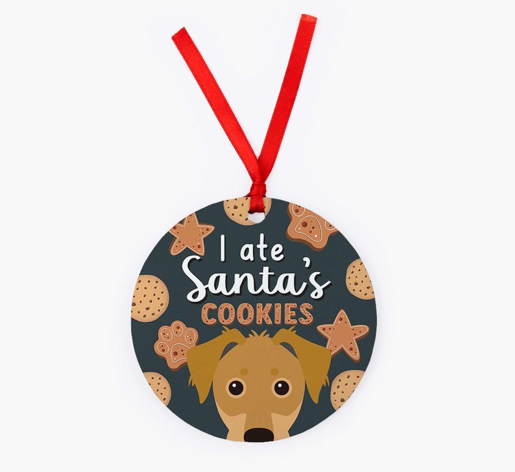 I Ate Santa's Cookies: Personalized {breedFullName} Christmas Decoration