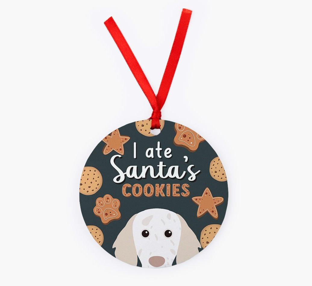 I Ate Santa's Cookies: Personalized {breedFullName} Christmas Decoration
