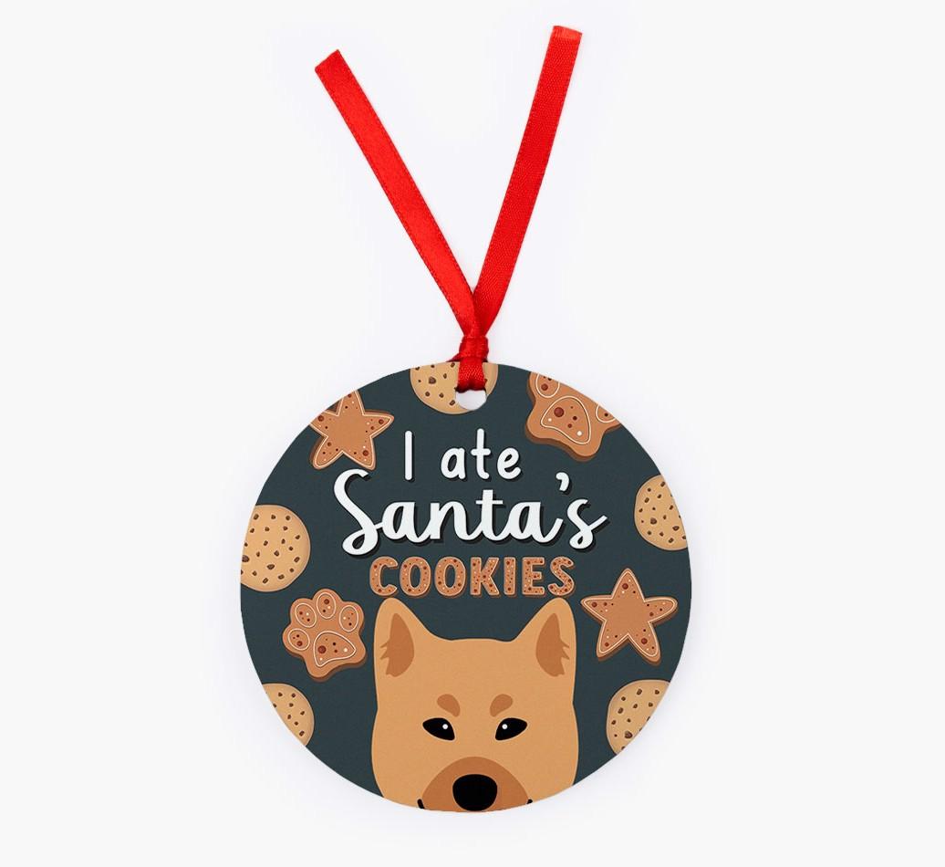 I Ate Santa's Cookies: Personalized {breedFullName} Christmas Decoration