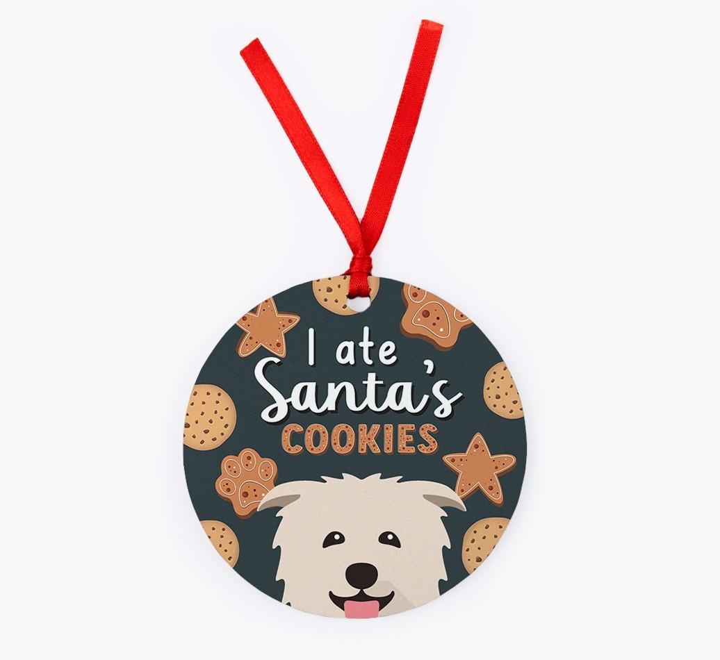 I Ate Santa's Cookies: Personalized {breedFullName} Christmas Decoration