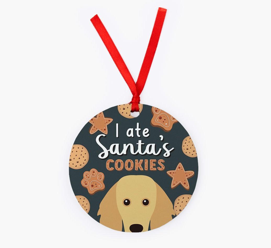 I Ate Santa's Cookies: Personalized {breedFullName} Christmas Decoration