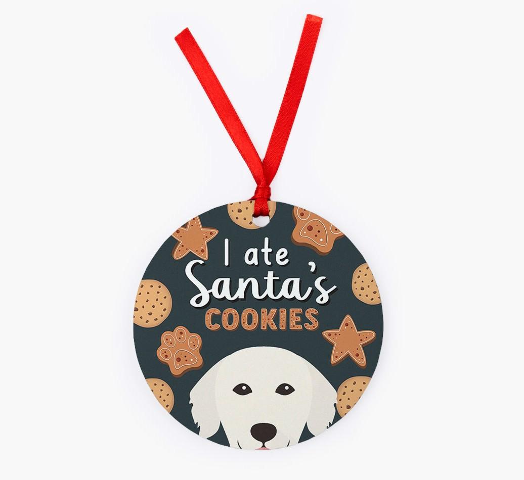 I Ate Santa's Cookies: Personalised {breedFullName} Christmas Decoration