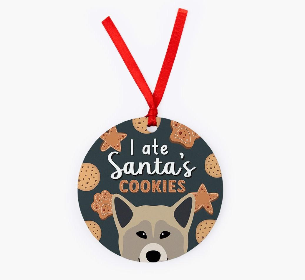 I Ate Santa's Cookies: Personalized {breedFullName} Christmas Decoration