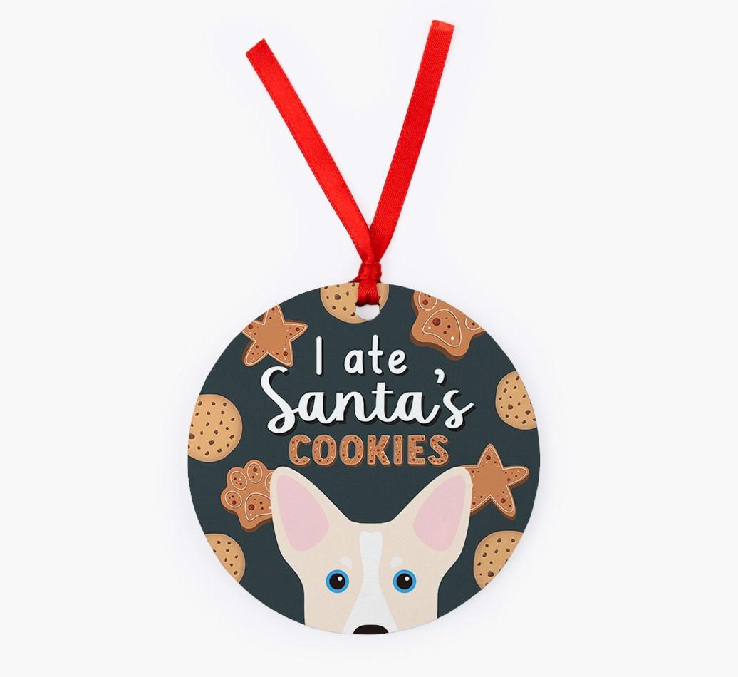I Ate Santa's Cookies: Personalized {breedFullName} Christmas Decoration