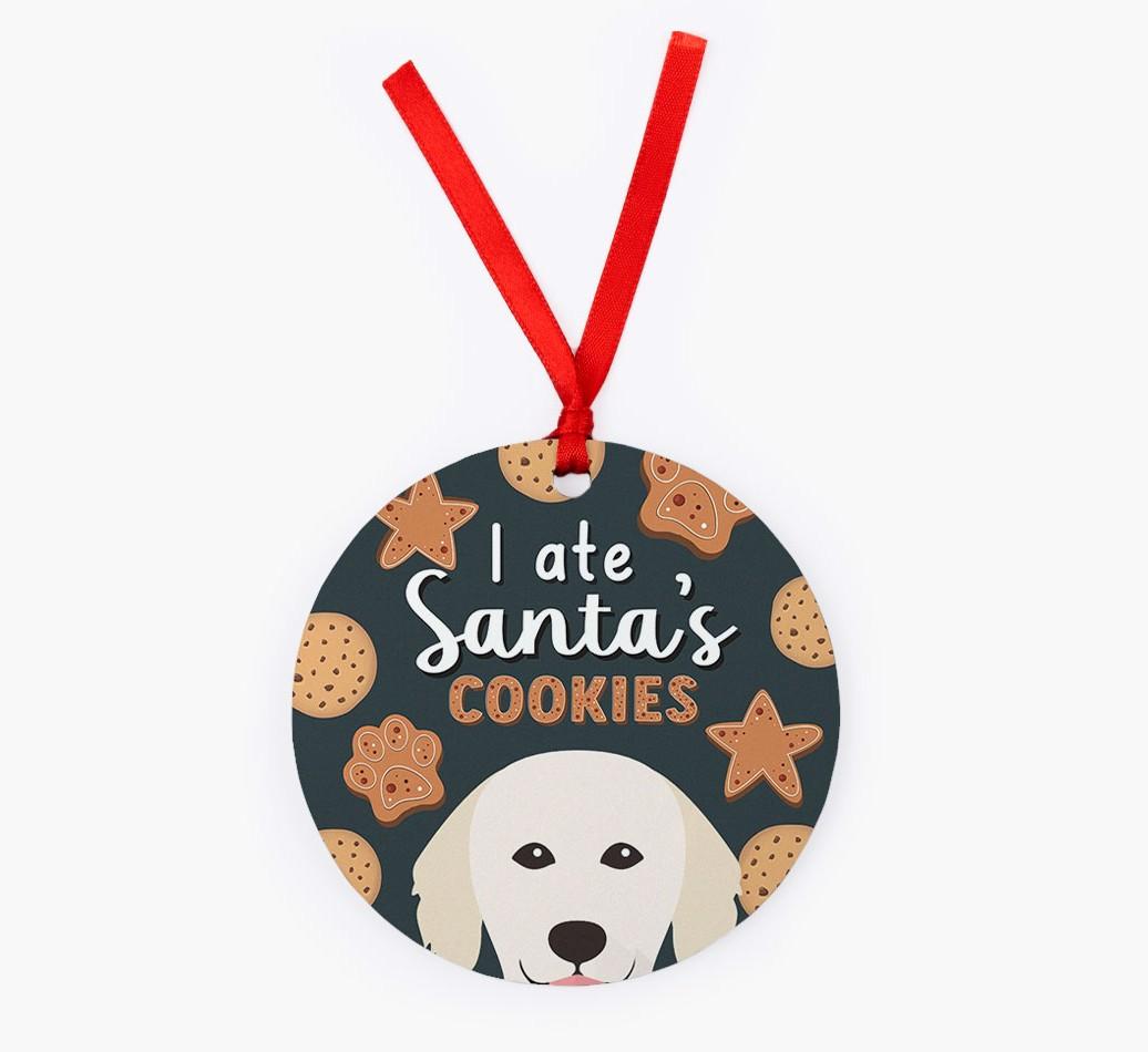 I Ate Santa's Cookies: Personalized {breedFullName} Christmas Decoration