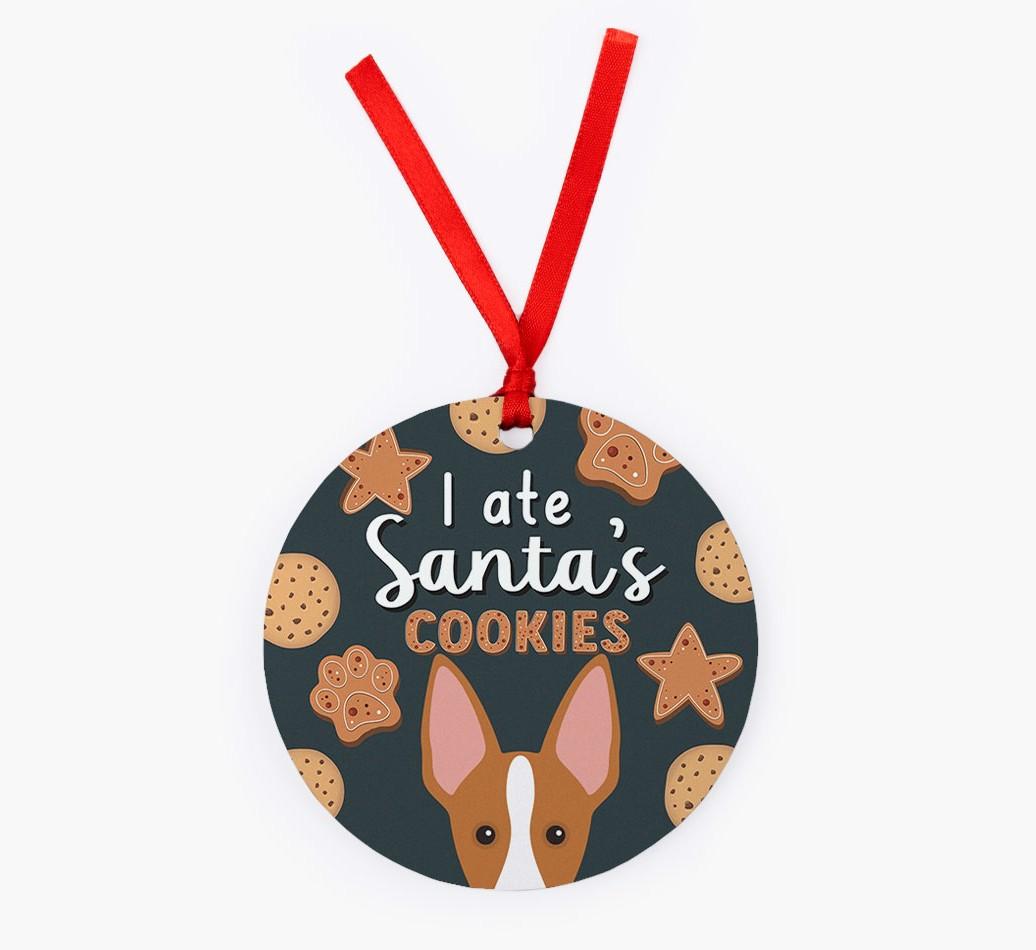 I Ate Santa's Cookies: Personalized {breedFullName} Christmas Decoration