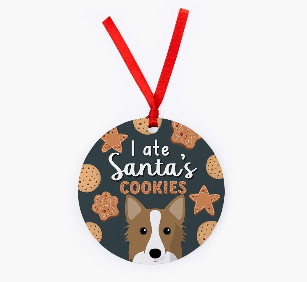 I Ate Santa's Cookies: Personalized {breedFullName} Christmas Decoration